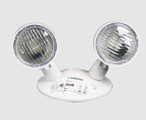 Eiko ES2-RH1PC14-6 Emergency Light, Wattage 14W, Remote Double LED Heads, Plastic Case, White, 6-12VDC