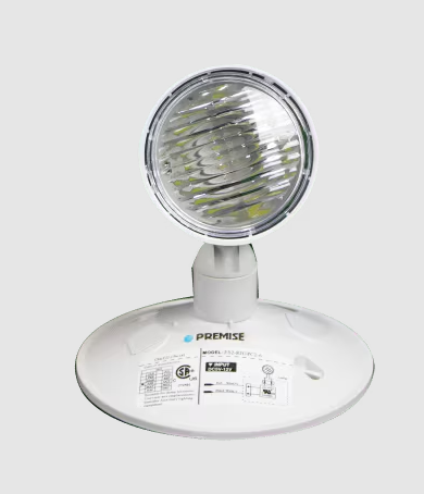 Eiko ES2-RH1PC2-6 Single Remote Head Emergency Light, Wattage 2W, Thermoplastic, 6-12VDC