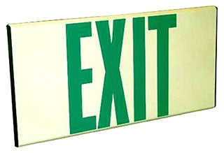 Orbit ESI-G Self-Illuminating Low-Level Exit Sign Green Letters