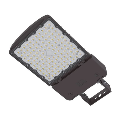 ESL Vision ESL-AL-75150W-13050-HV-BKFUDM-T3 LED Area Light, Wattage 150W Max, Color Temperature 3000K/4000K/5000K, Built In Receptacle & Shorting Cap, 200-528V, Fixed Universal Direct Mount, T3 Lens, Black Finish