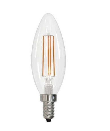 ESL Vision ESL-CANDLE-4W-130 Chandelier Bulb, Wattage 4W, Lumens 500 lm, Color Temperature 3000K