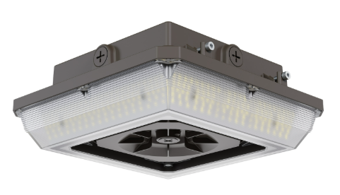 ESL Vision ESL-CP-3060W-53050-BZ LED Canopy Light, Selectable Wattage 30W–45W–60W, MCTP 3000K–4000K–5000K, Bronze Finish