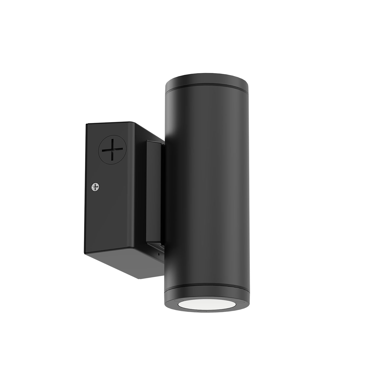 ESL Vision ESL-CYL-R3-15W-13050-BKWM Wall-Mounted Cylinder, 3" Round, 15W, 1,667 Lumens, Adjustable Up/Down Light, Selectable CCT (3000K/4000K/5000K), 45° Beam Angle, Black Finish, Integrated On/Off Photocell