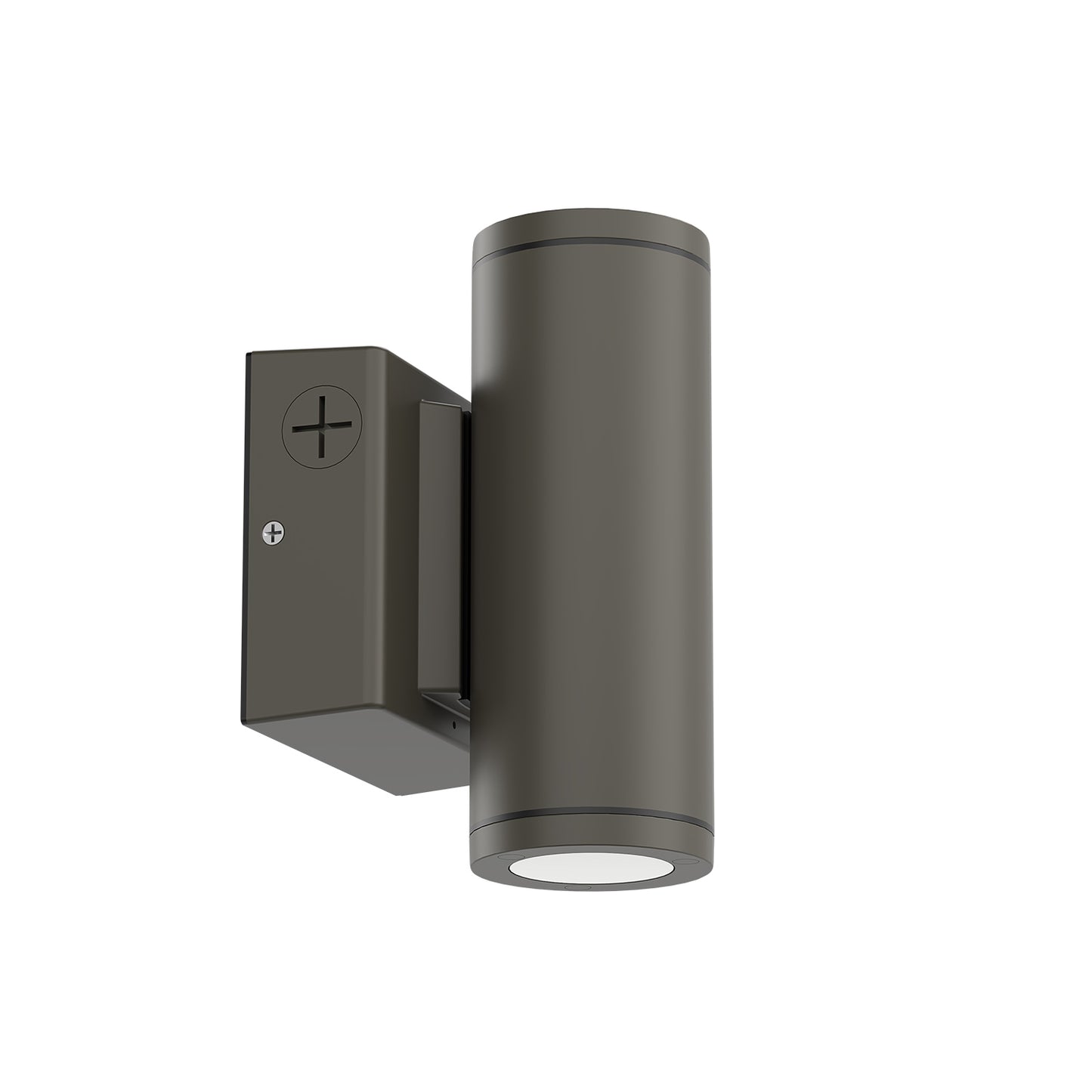 ESL Vision ESL-CYL-R3-15W-13050-BZWM Wall-Mounted Cylinder, 3" Round, 15W, 1,667 Lumens, Adjustable Up/Down Light, Selectable CCT (3000K/4000K/5000K), 45° Beam Angle, Bronze Finish, Integrated On/Off Photocell