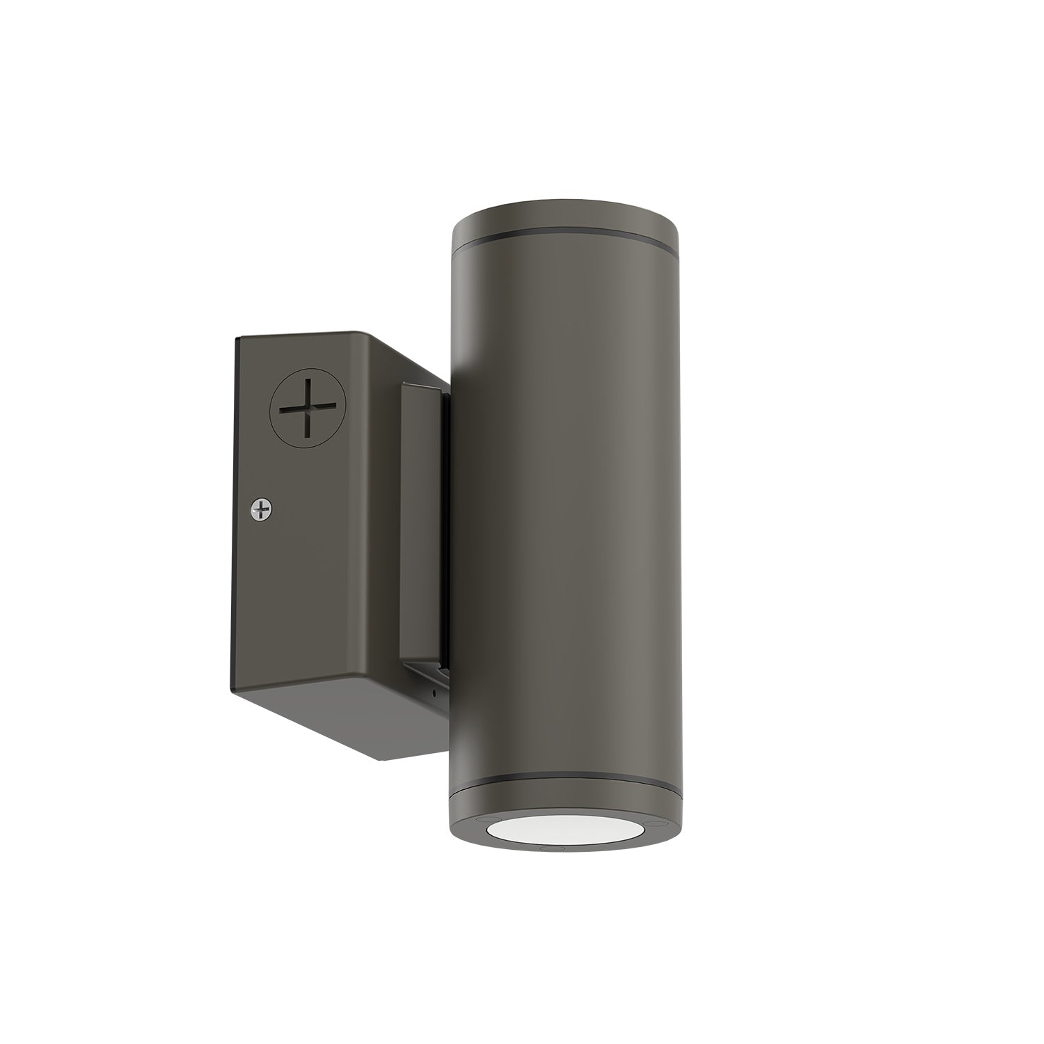 ESL Vision ESL-CYL-R3-15W-13050-BZWM Wall-Mounted Cylinder, 3" Round, 15W, 1,667 Lumens, Adjustable Up/Down Light, Selectable CCT (3000K/4000K/5000K), 45° Beam Angle, Bronze Finish, Integrated On/Off Photocell