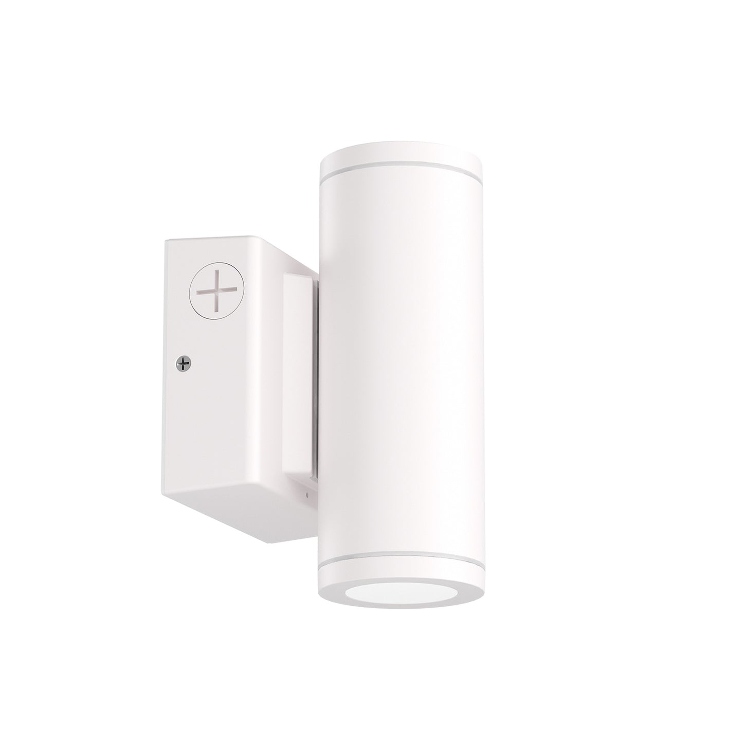 ESL Vision ESL-CYL-R3-15W-13050-WHWM Wall-Mounted Cylinder, 3" Round, 15W, 1,667 Lumens, Adjustable Up/Down Light, Selectable CCT (3000K/4000K/5000K), 45° Beam Angle, White Finish, Integrated On/Off Photocell