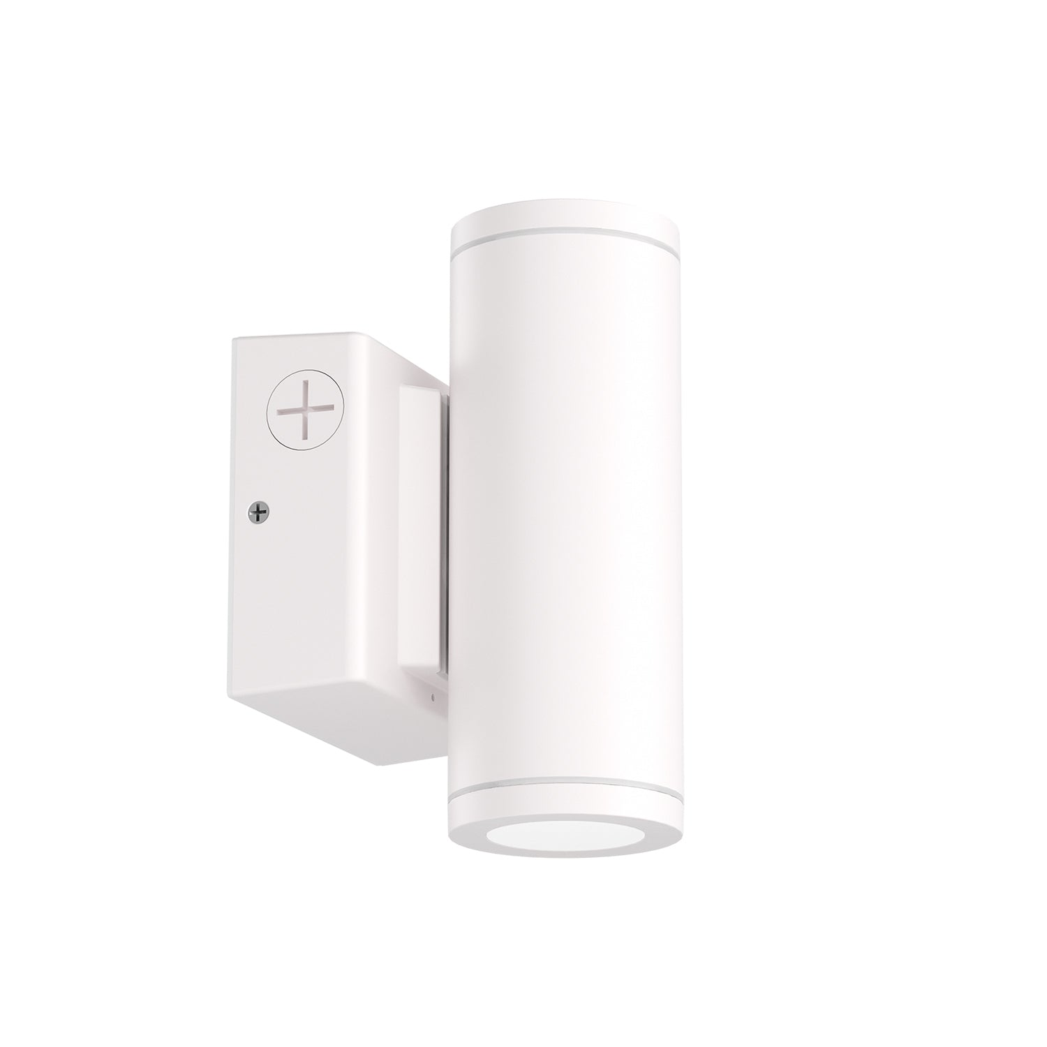 ESL Vision ESL-CYL-R3-15W-13050-WHWM Wall-Mounted Cylinder, 3" Round, 15W, 1,667 Lumens, Adjustable Up/Down Light, Selectable CCT (3000K/4000K/5000K), 45° Beam Angle, White Finish, Integrated On/Off Photocell