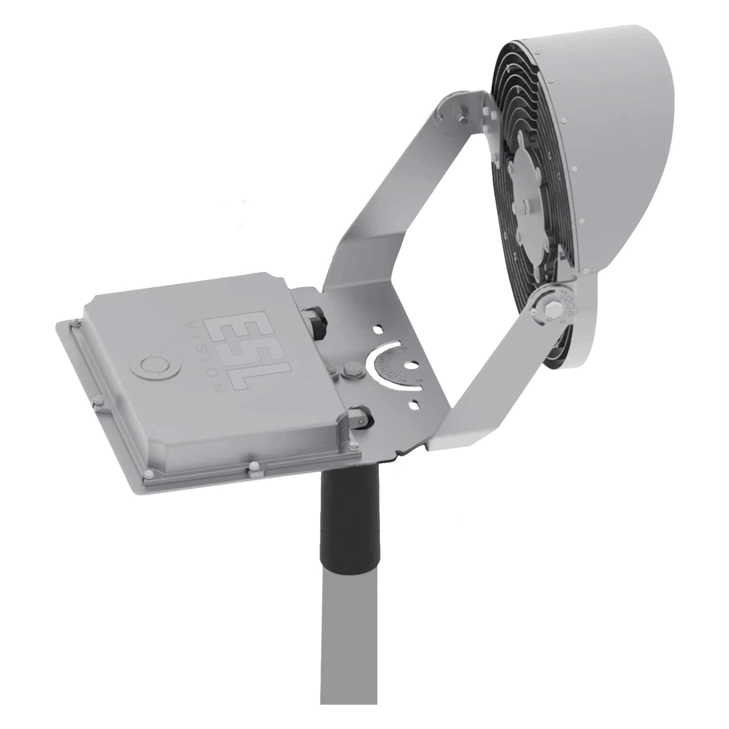 ESL Vision ESL-SPT-550W-250-40 LED Spot Light, Wattage 550W, Lumens 88,733 lm, Color Temperature 5000K, Voltage 200-528VAC Input, 20' Cord, 40° Degree Beam