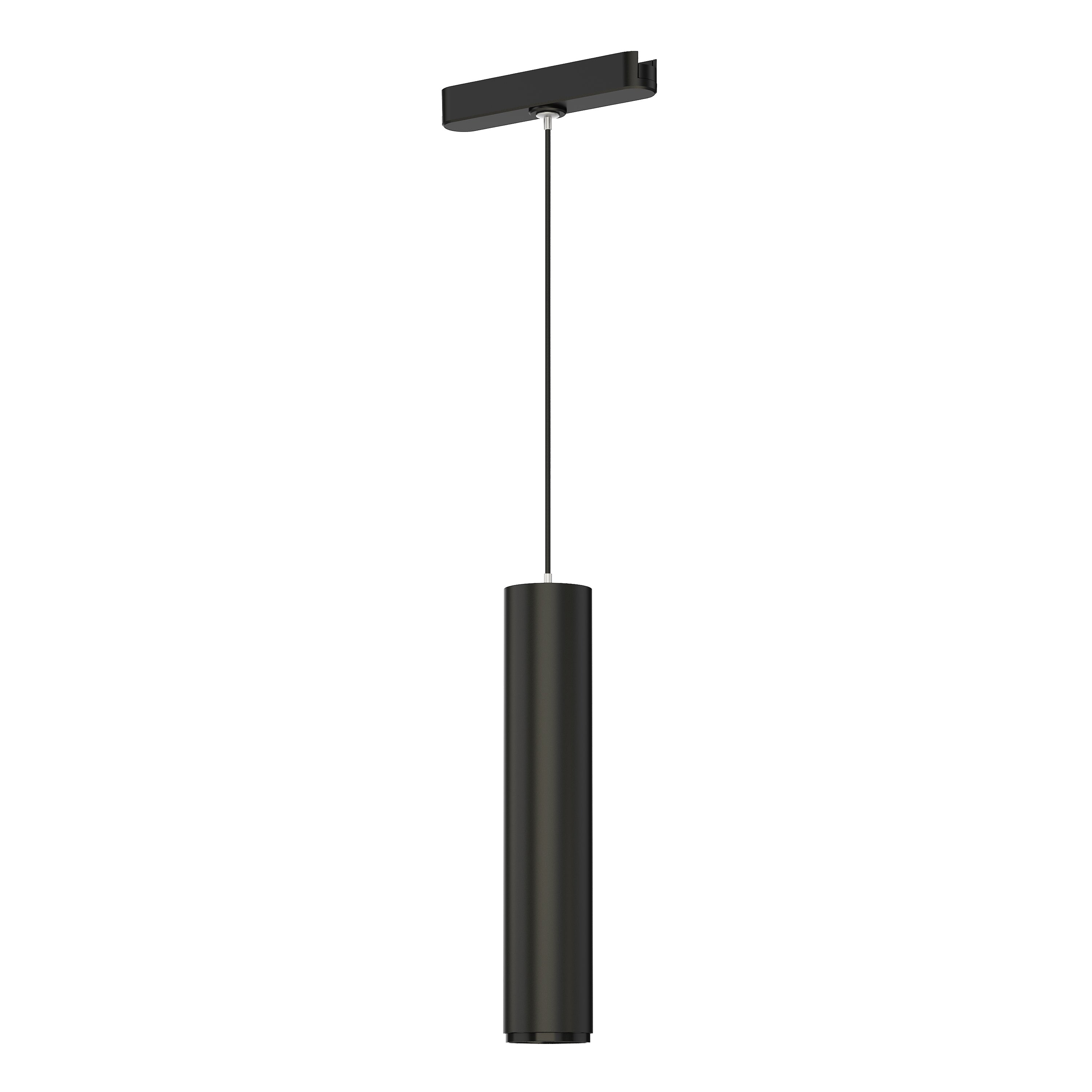 ET2 Contemporary Lighting ETL31022-BK Continuum 1-Light Track Tube Pendant Ceiling Light - Color Temperature: 3000K - Finish: Black