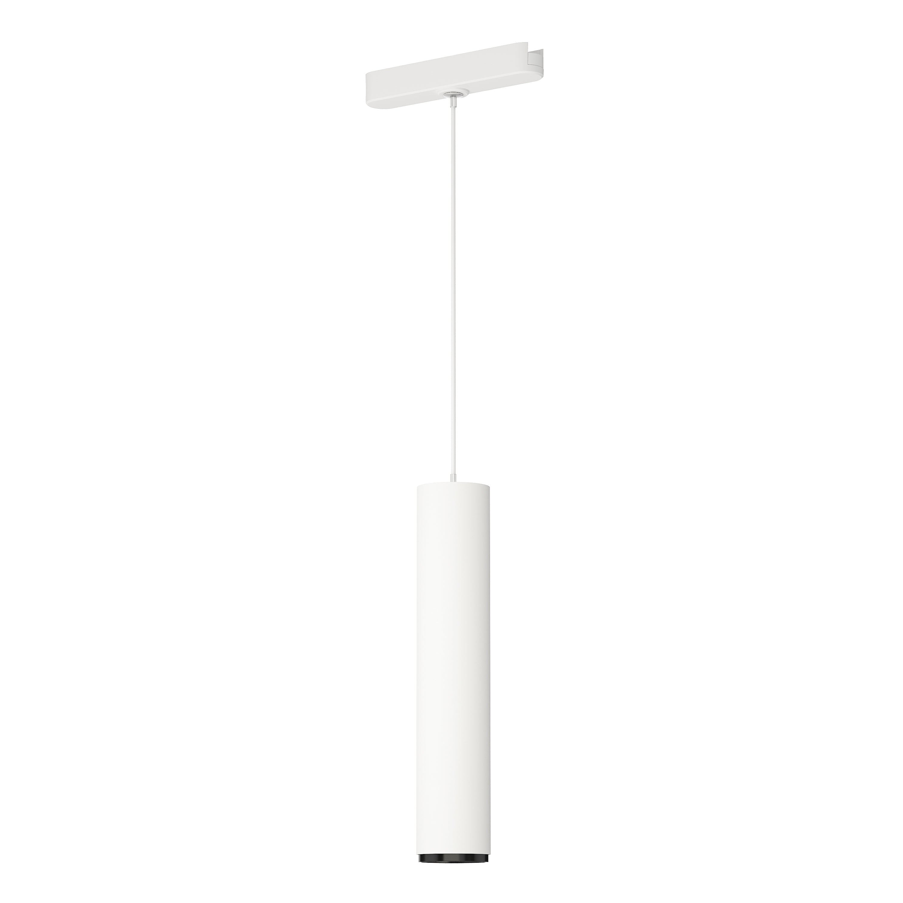 ET2 Contemporary Lighting ETL31022-WT Continuum 1-Light Track Tube Pendant Ceiling Light - Color Temperature: 3000K - Finish: White