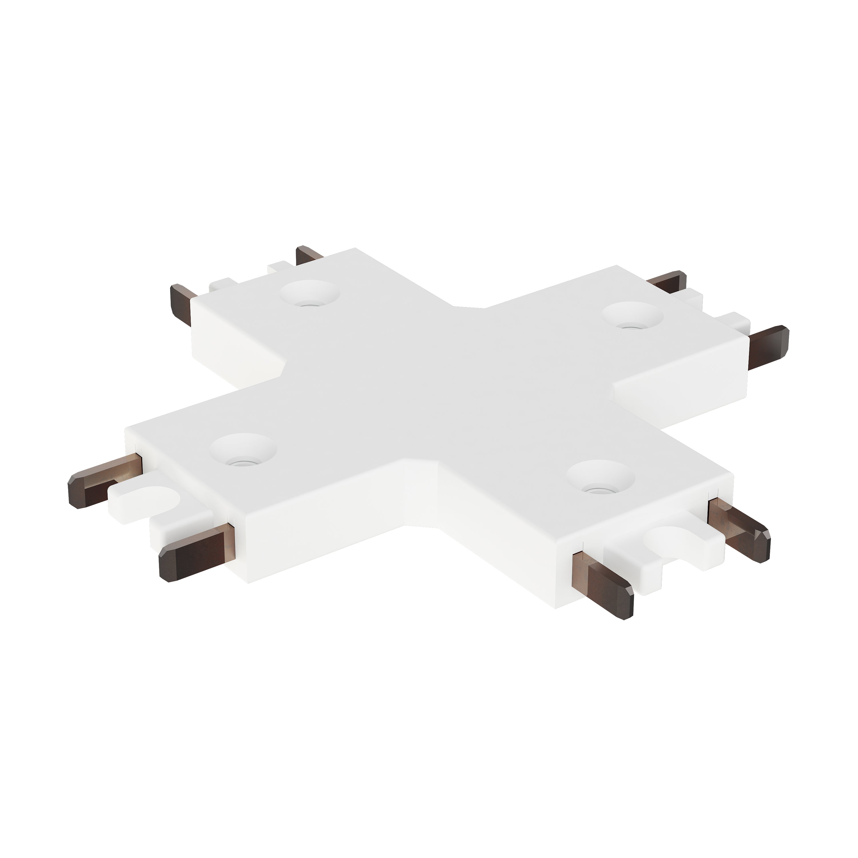 ET2 Contemporary Lighting ETMSC90-4XW-WT Continuum Track 4-way X Connector - Finish: White