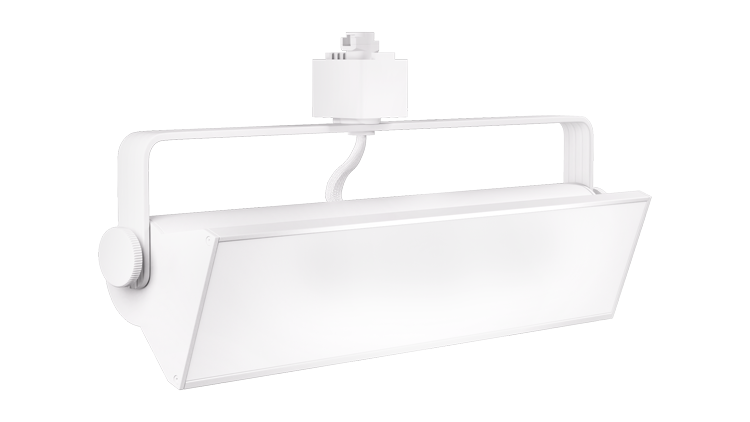 Elco Lighting ETW42CT5W LED Pipe™ Wall Wash Track Fixture with CCT Switch - 1400 lm - 20W - 5CCT 2700K-5000K - 120V - White
