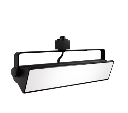 Elco Lighting ETW43CT5B-J LED Pipe Wall Wash Track Fixture with CCT Switch Watt 40W, Lumens 2500LM, 5CCT 2700K, 3000K, 3500K, 4000K, 5000K