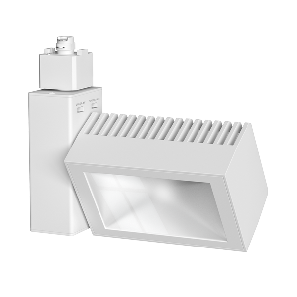 Elco Lighting ETW663CT5W LED Boom™ Wall Wash Track Fixture with 5-CCT & 3-Wattage Switch - White