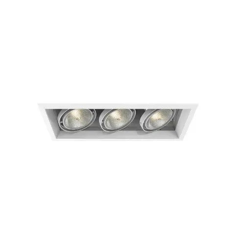 Eurofase TE133-22 18-in 225W Multiple Recess Light With Trim - 3 Lights - 120V - White/White