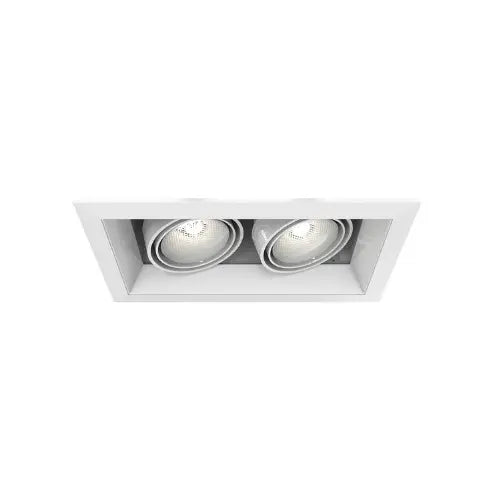 Eurofase TE162-22 6.5-in 15W Recessed Downlight With Trim - 2 lights - PAR20 - 120V - White/White