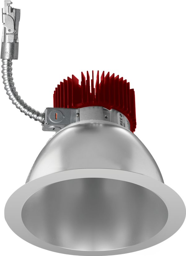 Elco Lighting E610L2030HW2-F 6" Reflector LED Light Engine Trims, Color Temperature 3000K, Lumens 2000 lm, Beam Angle 38º lens, Haze with White Finish