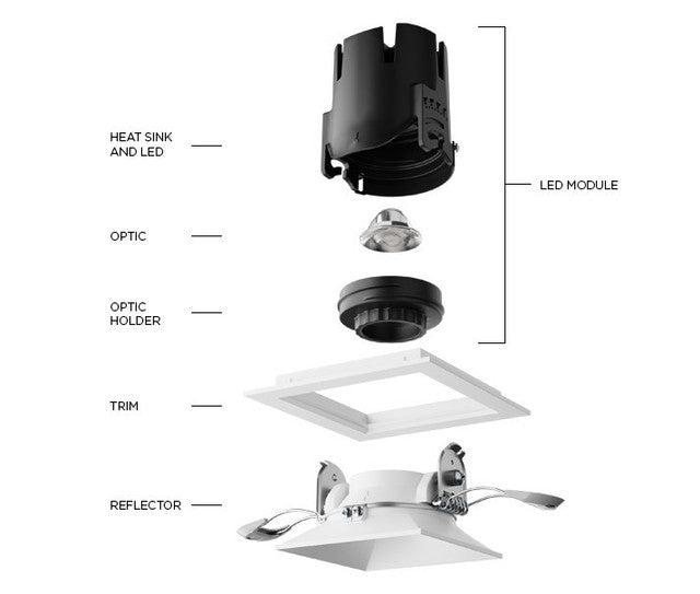Visual Comfort Architectural ENCL2RLW-935S Entra CL 2" Round Flangless Downlight – 12W – 3500K – 730 Lumens – 90+ CRI – Satin Silver Reflector – Wall Wash