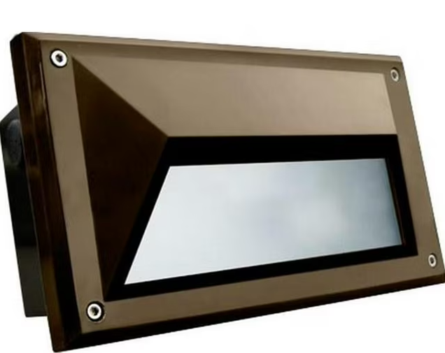 Dabmar Lighting FG2010-L12-40K-BZ G24 LED Fiberglass Recessed Step Light, Wattage 12W, Color Temperature 40K, Voltage 120V-277V, Bronze