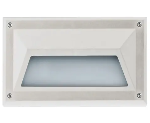 Dabmar Lighting FG2010-L12-40K-W G24 LED Fiberglass Recessed Step Light, Wattage 12W, Color Temperature 40K, Voltage 120V-277V, White