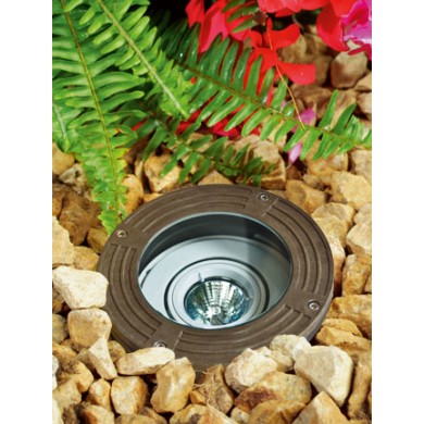 Dabmar Lighting FG316-BZ-MR GU5.3 Fiberglass In-Ground Well Light, Voltage 12V, Bronze Finish