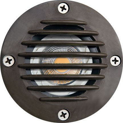 Dabmar Lighting FG317-L5-27K-BZ 2-Pin LED Fiberglass In-Ground Well Light with Grill, Voltage 12V, Wattage 5W, ColoR Temperature 27K, Bronze