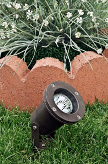 Dabmar Lighting FG408-BZ Fiberglass Spot Light, Voltage 12V, 2-Pin, Bronze Finish