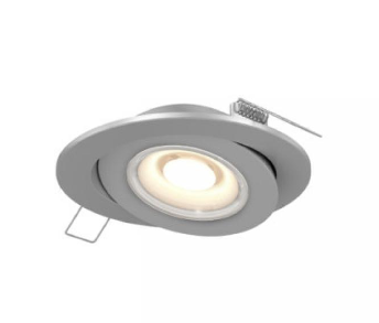 DALS Lighting FGM4-3K-V-SN Flat LED Recessed Gimbal - universal 120V-347V, 0-10V dimming