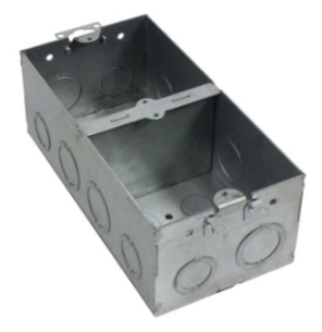 Orbit FLB-48DB 2 Gang 4x8 Floor Box 3” Deep, 1/2”&3/4” KO, 1/2”, 1” CKO With Old Work Clip