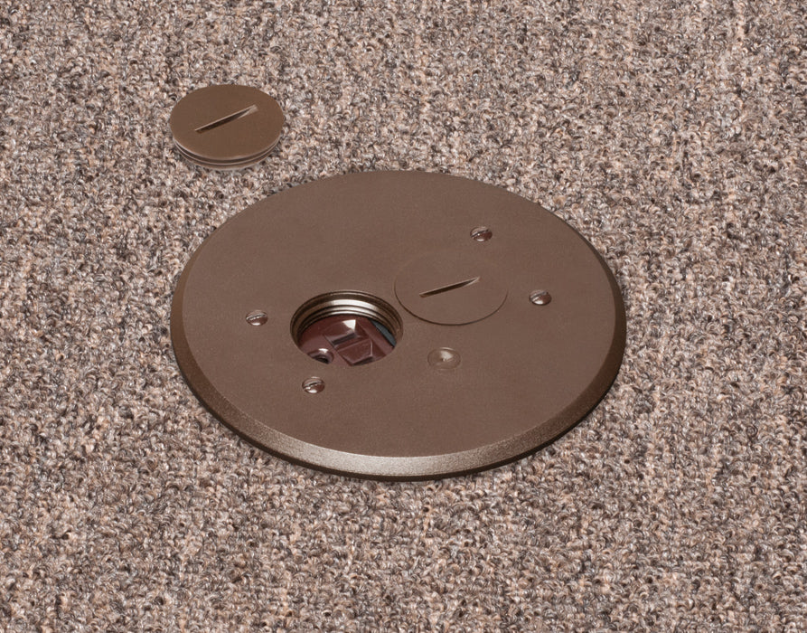 Arlington FLBAR101BR Brown Adjustable Floor Box-Round Cover