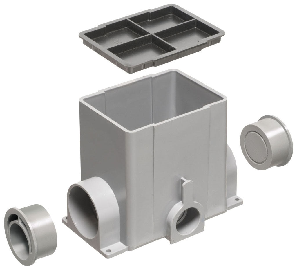 Arlignton FLBC8502 Rectangular NM Single Gang Floor Box, Gray