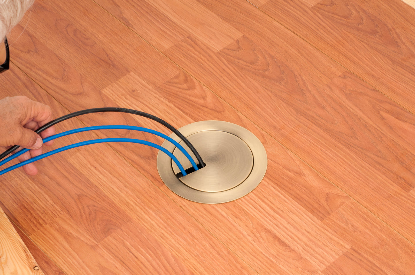 Arlington FLBR5420AB In Box Floor Box Kit with Recessed Wiring Device - Antique Bronze