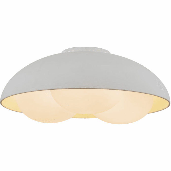 Alora Mood FM495316AWOP Robyn 3 Light 16 inch Antique White and Opal Glass Flush Mount Ceiling Light