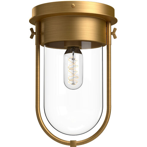 Alora Mood FM539008AGCL Cyrus 1 Light 8 inch Aged Gold Flush Mount Ceiling Light