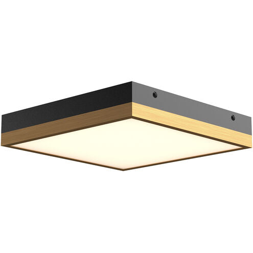 Alora Mood FM553211AGMB Sydney LED 11.13 inch Aged Gold and Matte Black Flush Mount Ceiling Light