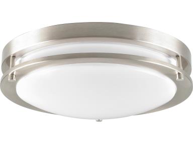 Maxlite FMA14V10WCSNNKEM Flush Mount Architectural - 14 Inch - 120-277 0-10V Wattage & CCT Selectable - Microwave Motion Sensor & Bluetooth - BBU - Finish Nickel