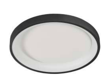 Westgate FMHR-23-MCT5-BK 23 Inches LED Flush Mount Fixtures- 120V 30W, 2100LM, 27K/30K/35K/40K/50K Black Finish