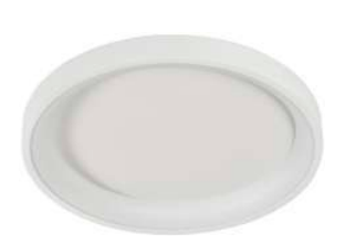 Westgate FMHR-19-MCT5-WH 19 Inches LED Flush Mount Fixtures- 120V 30W, 2100LM, 27K/30K/35K/40K/50K White Finish