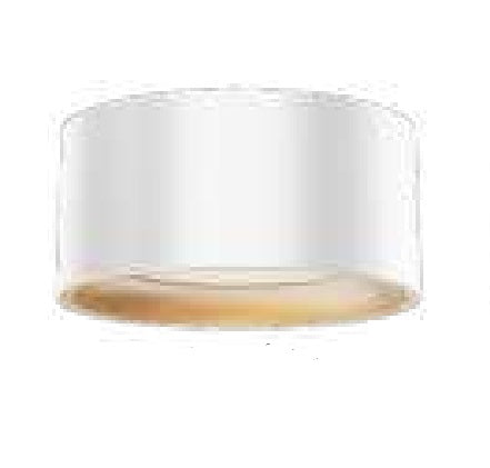 Westgate FMLB-R5-MCT5-CMC5S-WG LED Round Cylinder Flush Mount Light Wattage 8W, 560LM, MCTP 27K/30K/35K/40K/50K, White/Gold Finish
