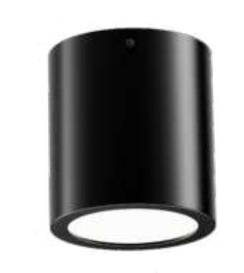 Westgate FMLB-R7-MCT5-CMC7-BK LED Cylinders Flush Mount Light, Watt 12W, Lumens 900lm, 5CCT 27K/30K/35K/40K/50K Black Finish