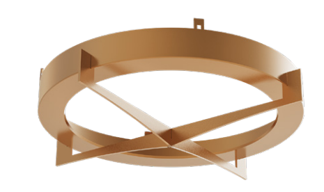 Westgate FMLB-WP-R9-TRM-BH1-GD 9 Inch Bulkhead Trim for FMLB-WP-R9 Wet Location Surface Mount, Gold Finish