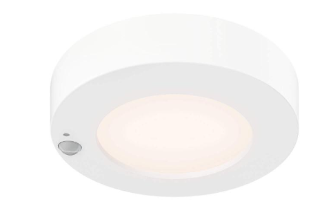 DALS Lighting FMP05M-CC-WH Plastic Flush Mount, 5CCT - White Finish