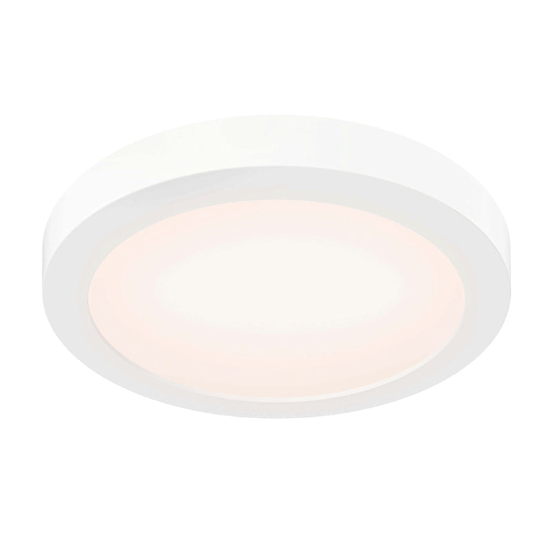 DALS Lighting FMP09-CC-CR-WH Prime 9" Costal Rated LED Flush Mount - Wattage 14W - CCT Selectable - Voltage 120V - White Finish