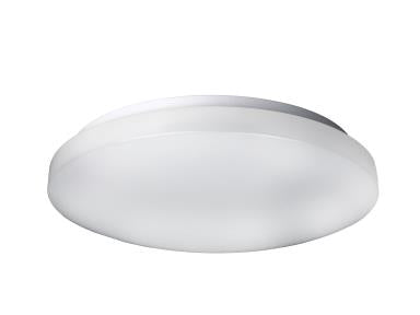 MaxLite FMP13V10WCSWN6EM Flush Mount Puff, 13 Inch, 10/15/20W, 120-277V 0-10V, 2700/3000/3500/4000/5000k Wattage & CCT Selectable, White Finish, Bluetooth Network, Battery Backup