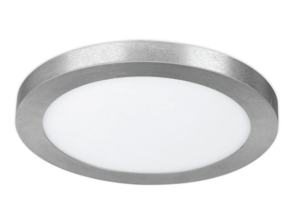 Feit Electric FP11/4WY/NK 11 in. Color Select Dimmable Nickel LED Ceiling Light Fixture, Multi-Color Temperature, Wattage 12.5W, Voltage 120V