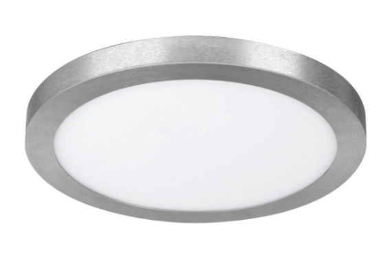 Feit Electric FP15/4WY/NK 15 in. Round Nickel Finish LED Ceiling Light Fixture, Multi-Color Temperature, Wattage 22.5W, Voltage 120V