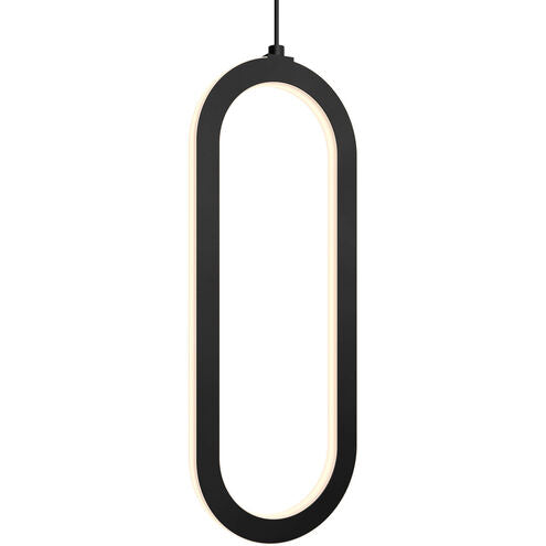 DALS Lighting FPD-CC-BK Atom 1 Light 6.1 inch Vertical Pendant Ceiling Light, Black Finish