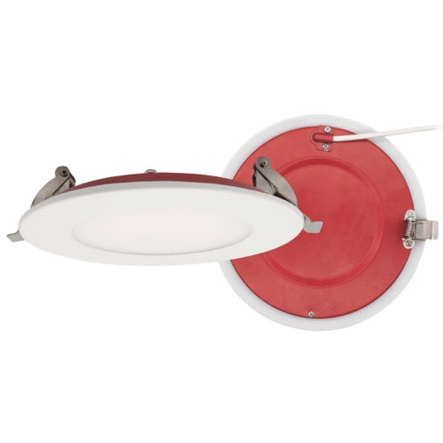 Lotus LED Lights FR-LED-4-S12W-5CCT-PL-WH 4" Fire Rated Ultra Slim Round LED Downlight, 5CCT, 820 Lumens, 120V, White Finish