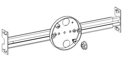 Orbit FS4PB-NBH 1/2” Deep, 4” Fan Support Pancake Box and New Construction Bar Hanger Assembly
