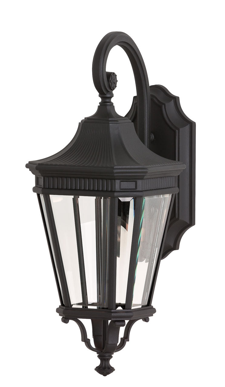 Generation Lighting OL5401BK Cotswold Lane 2 Light 20.5 inch Black Outdoor Wall Lantern